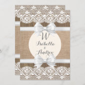 Uitnodiging tot weduwschap in het Rustische land B (Voorkant / Achterkant)