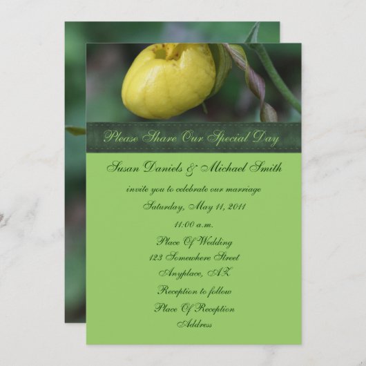 Uitnodiging tot weduwschap met de beste vrouw (Voorkant / Achterkant)