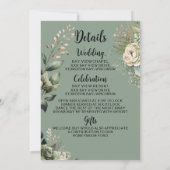 Uitnodiging tot weduwschap met een taupe (Achterkant)