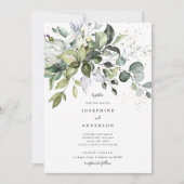 Uitnodiging tot weduwschap met Eucalyptus (Voorkant)