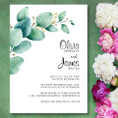 Uitnodiging tot weduwschap met eucalyptus