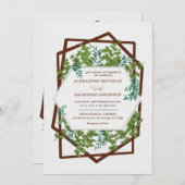 Uitnodiging tot weduwschap met eucalyptus (Voorkant / Achterkant)