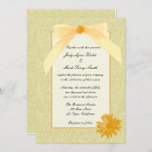 Uitnodiging tot weduwschap met Gele Vloer (Voorkant / Achterkant)