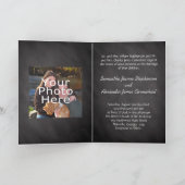 Uitnodiging tot weduwschap met late Chalkboard (Binnen)