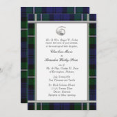 Uitnodiging tot weduwschap met Tartan (Voorkant / Achterkant)