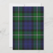 Uitnodiging tot weduwschap met Tartan (Achterkant)