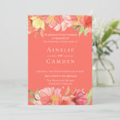 Uitnodiging tot weduwschap met wierpap (Staand voorkant)