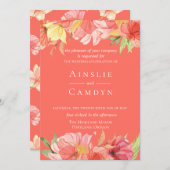 Uitnodiging tot weduwschap met wierpap (Voorkant / Achterkant)