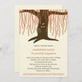 Uitnodiging tot weduwschap met Willow Tree Fall We (Voorkant / Achterkant)