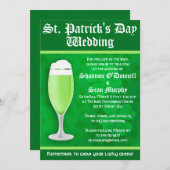Uitnodiging tot weduwschap op St. Patrick's Day (Voorkant / Achterkant)