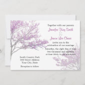 Uitnodiging tot weduwschap over de rode bomen (Voorkant)