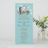 uitnodiging tot weduwschap over Tortelduifjes (Staand voorkant)