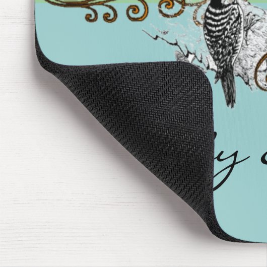 uitnodiging tot weduwschap over Tortelduifjes Muismat (Hoek)