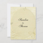 uitnodiging tot weduwschap rond de Butterfly (Achterkant)