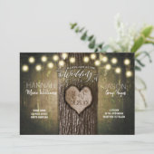 Uitnodiging tot weduwschap rond Rustige bomen (Staand voorkant)