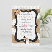 Uitnodiging tot weduwschap tussen beide zijden (Staand voorkant)