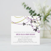 Uitnodiging tot weduwschap tussen burgse tuinen in (Staand voorkant)