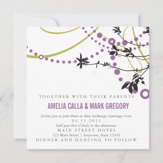 Uitnodiging tot weduwschap tussen burgse tuinen in (Voorkant)