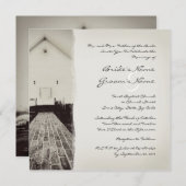 Uitnodiging tot weduwschap tussen de oude kerk (Voorkant / Achterkant)