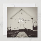 Uitnodiging tot weduwschap tussen de oude kerk (Achterkant)