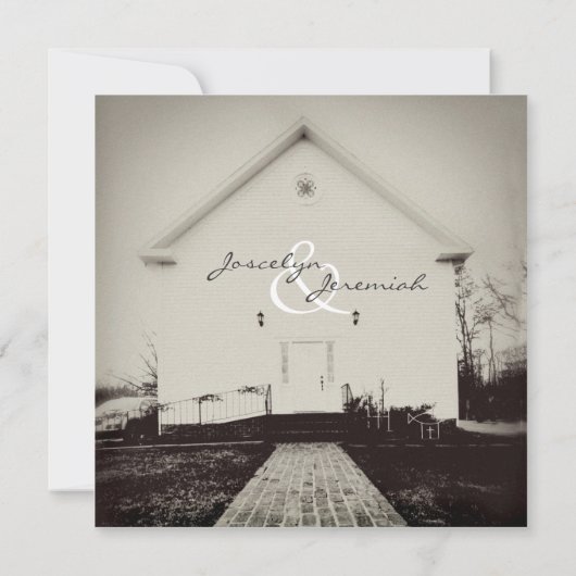 Uitnodiging tot weduwschap tussen de oude kerk (Achterkant)