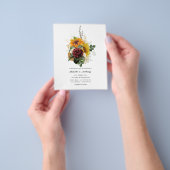 Uitnodiging tot weduwschap tussen Herfsten in de h Flyer (Hand)