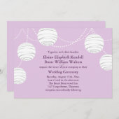 Uitnodiging tot weduwschap tussen lila partijen (Voorkant / Achterkant)