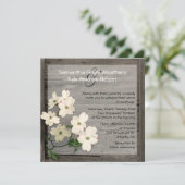 Uitnodiging tot weduwschap tussen Rustic Fence en  (Staand voorkant)