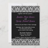 Uitnodiging tot weduwschap tussen zwart/wit en Paa (Voorkant)