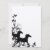 Uitnodiging tot weduwschap tussen zwarte en witte  (Achterkant)