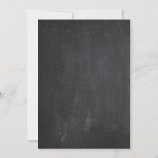 Uitnodiging tot weduwschap van Chalkboard String L (Achterkant)