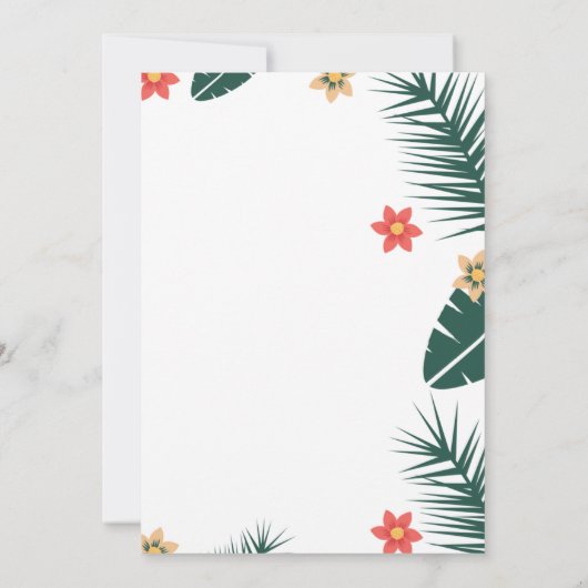 Uitnodiging tot weduwschap van Coconut Leaf (Achterkant)