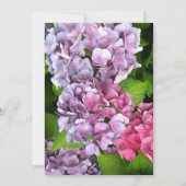 Uitnodiging tot weduwschap van Hydrangea (Achterkant)
