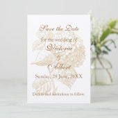 Uitnodiging tot weduwschap van Hydrangea (Staand voorkant)