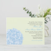 Uitnodiging tot weduwschap van Hydrangea (Staand voorkant)