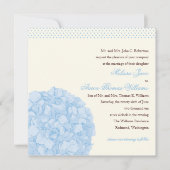 Uitnodiging tot weduwschap van Hydrangea (Voorkant)