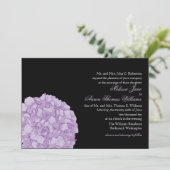 Uitnodiging tot weduwschap van Hydrangea (Staand voorkant)