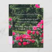 Uitnodiging tot weduwschap van rode rozen (Voorkant / Achterkant)