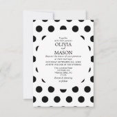 Uitnodiging tot weduwschap van zwarte en witte pok (Voorkant)