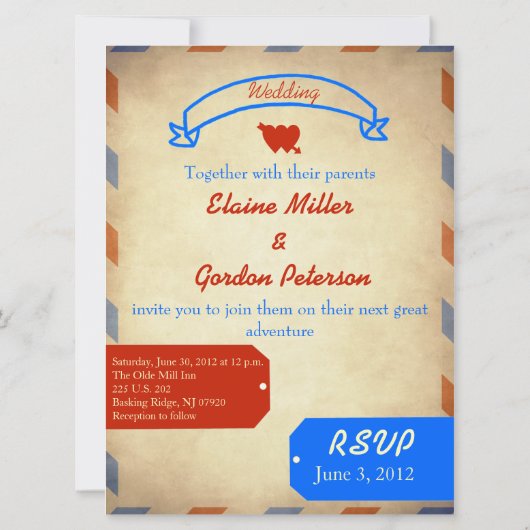 uitnodiging tot weduwschap via Air Mail: Verweerd (Achterkant)