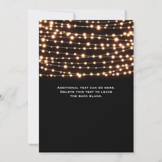 Uitnodiging tot weduwschap via Amber Glow String L (Achterkant)
