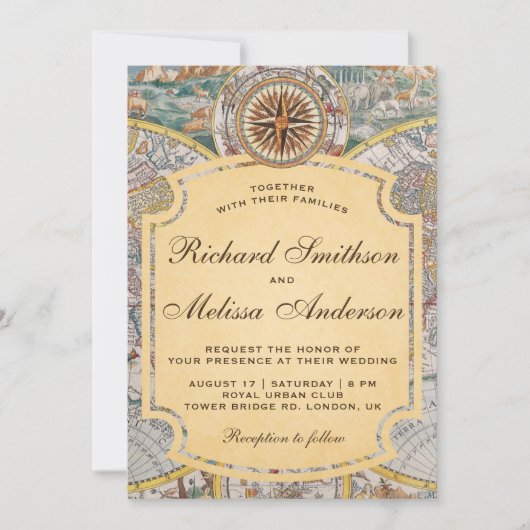 Uitnodiging tot weduwschap via het oude Wereldkaa (Voorkant)