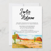 Uitnodiging tot Woestijnbruiloft (Voorkant)