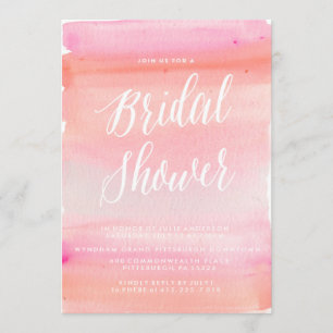 Uitnodiging TREDNY WATERVERF BRIDAL SHOWER