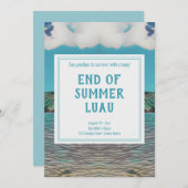 Uitnodiging Tropical Luau Party (Voorkant / Achterkant)