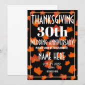 UITNODIGING TROUWDAG THANKSGIVING (Voorkant / Achterkant)