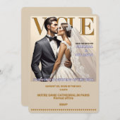 " UITNODIGING TROUWEFEest " (Voorkant / Achterkant)