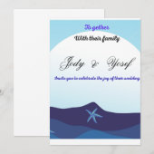 Uitnodiging trouwen  (Voorkant / Achterkant)