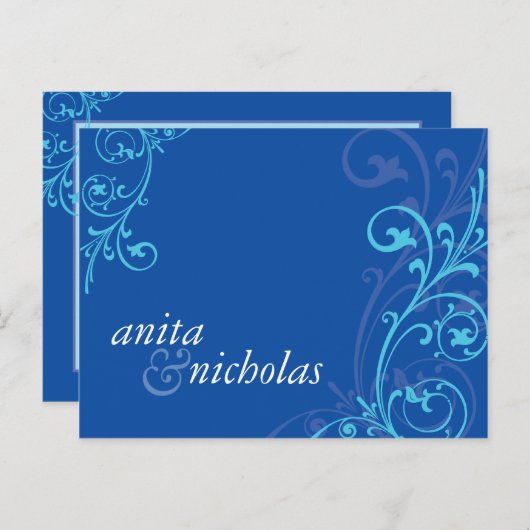 UITNODIGING TROUWFEEST :: fabulous 6 (Voorkant / Achterkant)