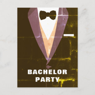  uitnodiging Tuxedo Bachelor